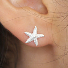 Load image into Gallery viewer, STARFISH STRELING SILVER EARRINGS