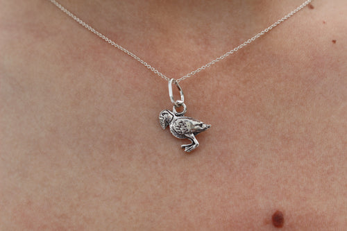 PUFFIN STERLING SILVER PENDANT