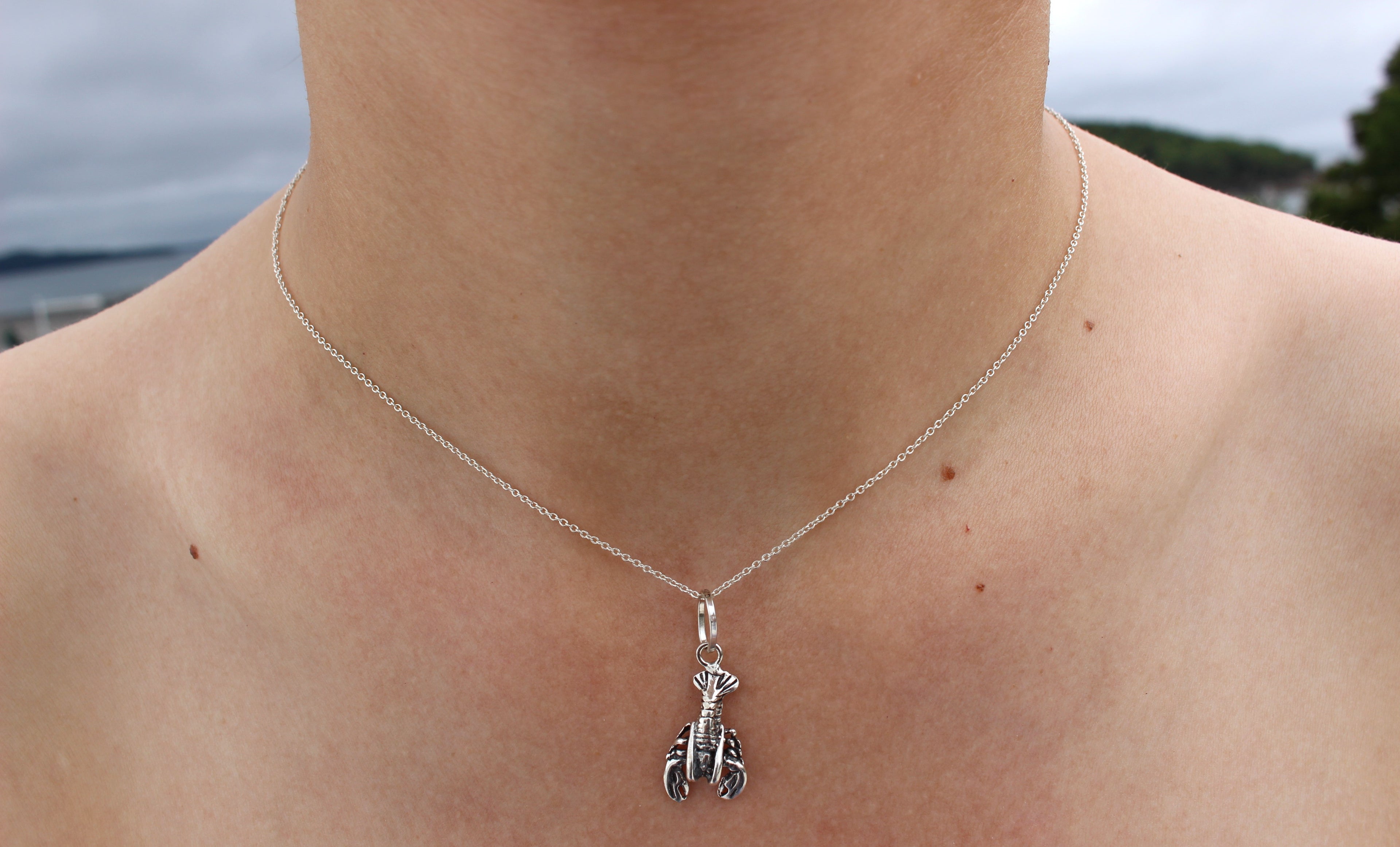 LOBSTER STERLING SILVER PENDANT