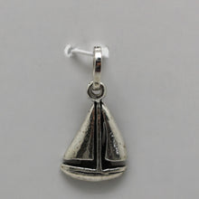 Load image into Gallery viewer, SAIL BOAT STERLING SILVER PENDANT