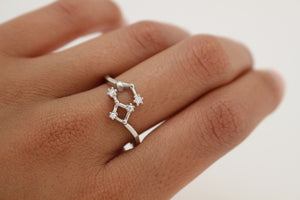 AQUARIUS ZODIAC CONSTELLATION RING