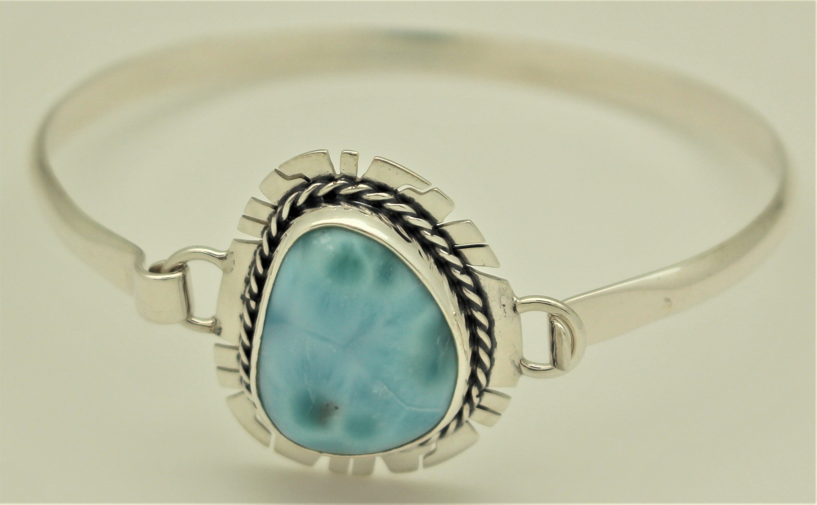Larimar Bangle-I1004