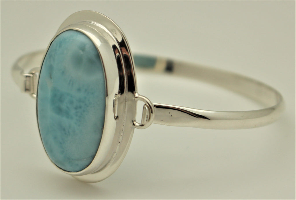 Larimar Bangle-I1006