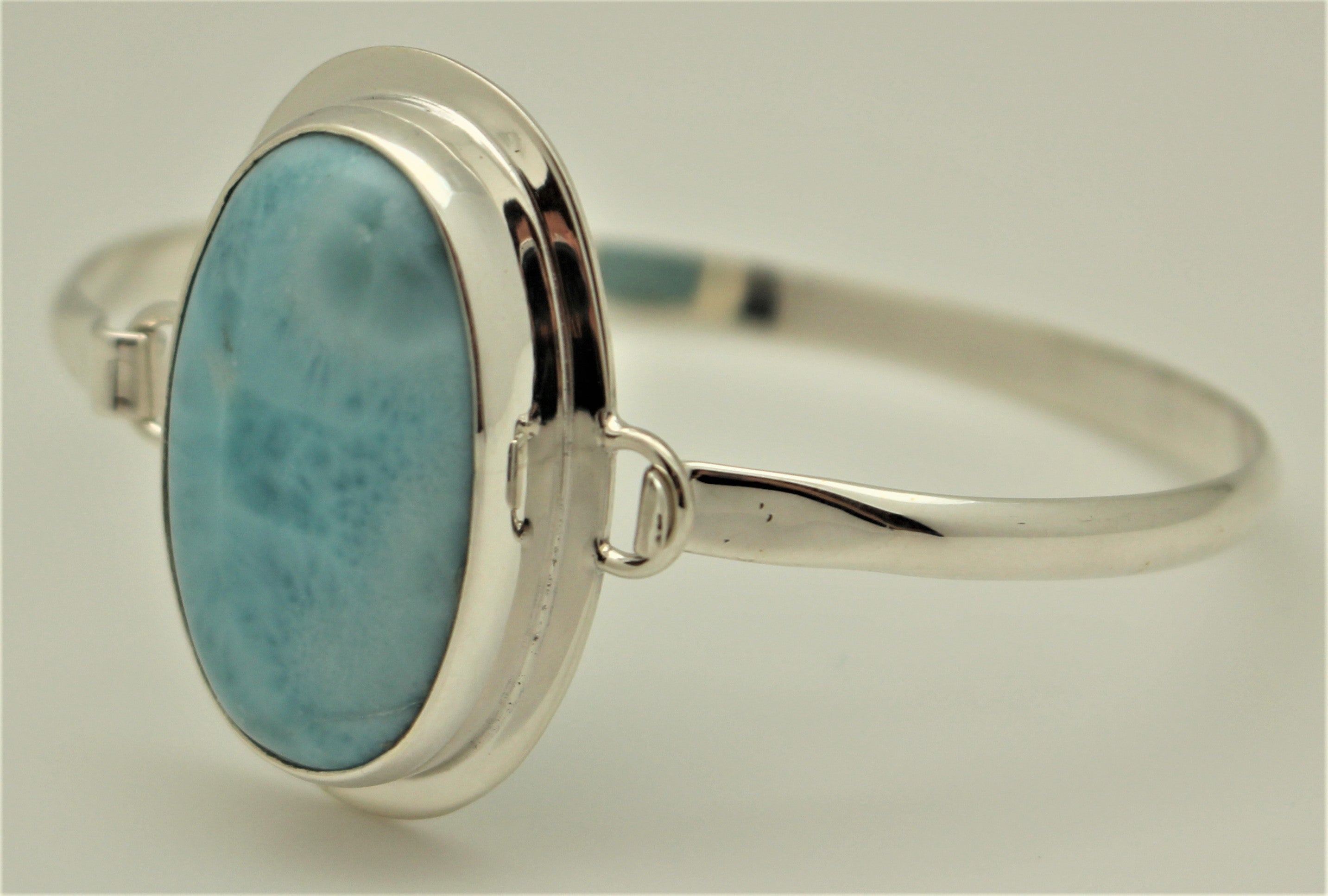 Larimar Bangle-I1006