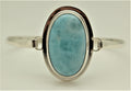 Larimar Bangle-I1006