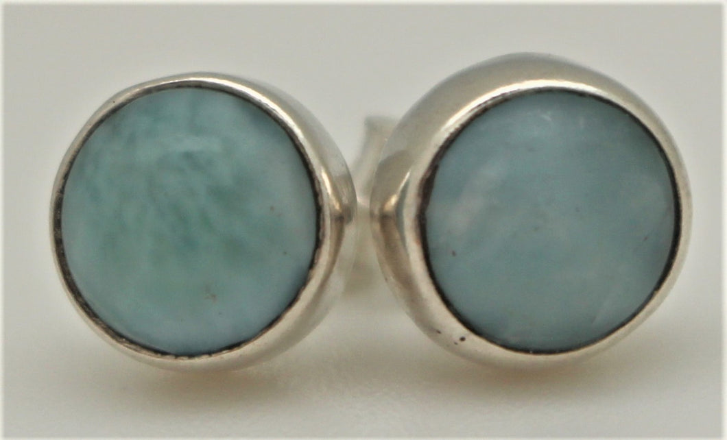 Larimar Stud Earrings - I1011