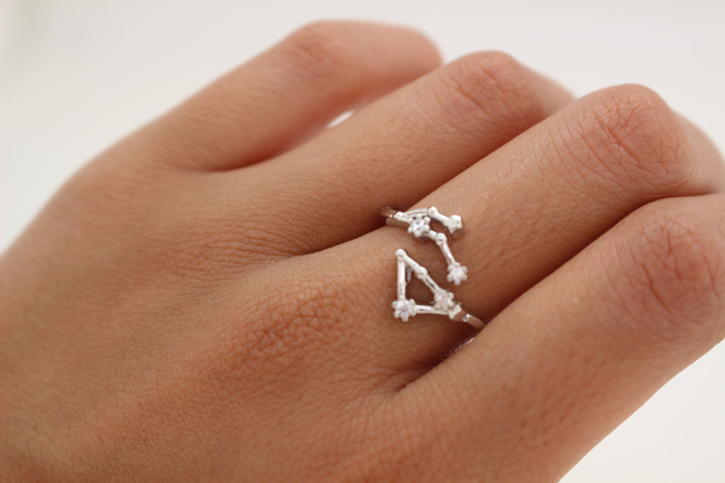 GEMINI ZODIAC CONSTELLATION RING